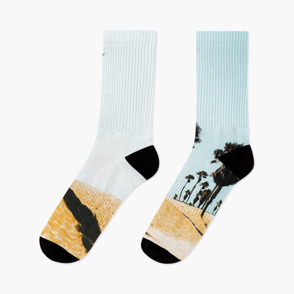 Item preview, summer sandy beach and palm tree at Oxnard Beach, California, USA designed and sold by Mrvell.