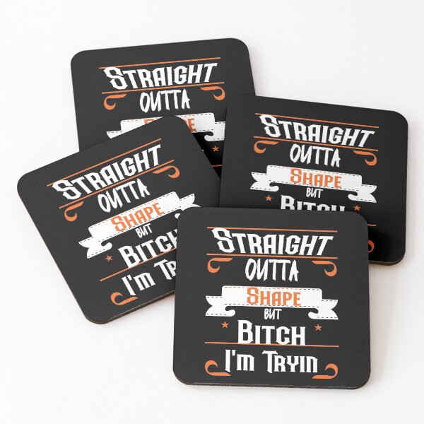 Item preview, Straight Outta Shape But Bitch I'm Tryin t-shirt  designed and sold by Perfectstyles.