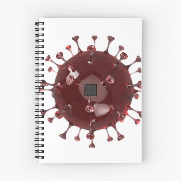 Item preview, Computer virus - coronavirus with a microchip embedded designed and sold by Simon Bugler.