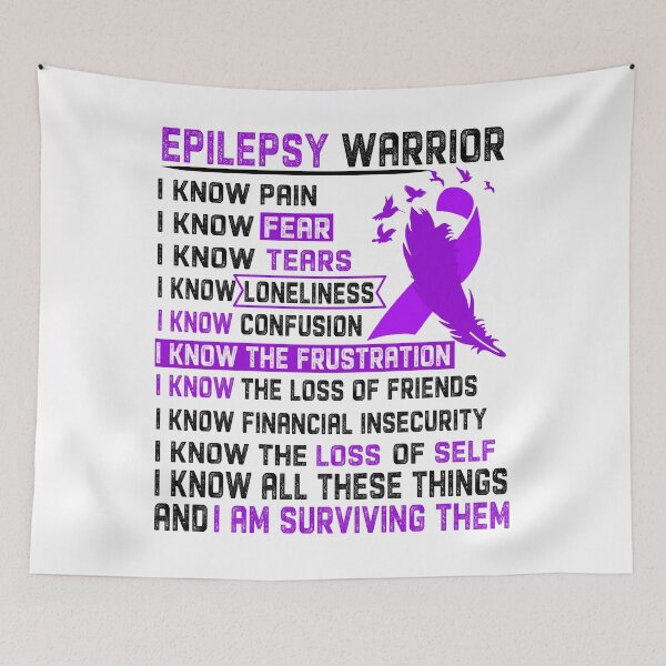 Item preview, I Am Epilepsy Warrior, I Know All These Things and I Am Surviving Them designed and sold by DianabellShop.
