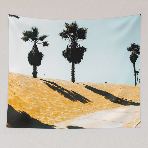 Item preview, palm tree and summer sandy beach at Oxnard Beach, California, USA designed and sold by Mrvell.