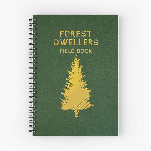 Item preview, Forest Dwellers Field Book (textured green) designed and sold by Tree45.