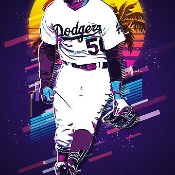 Mookie Betts Los Angeles Dodgers 12/25 Fine Art Print Card By:Q (Pose #11)