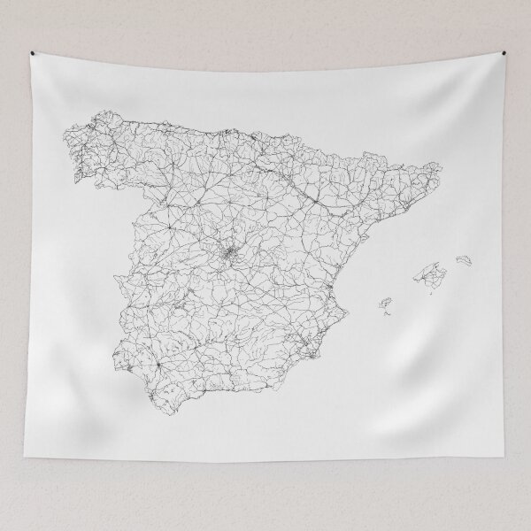 Item preview, Spain Map, Art Print By LandSartprints designed and sold by LandSartprints.