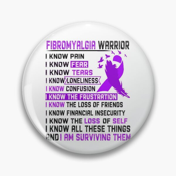 Item preview, I Am Fibromyalgia Warrior, I Know All These Things and I Am Surviving Them designed and sold by DianabellShop.