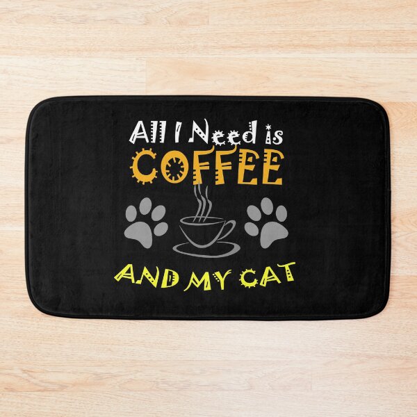 Item preview, all i need is coffee and my cat and coffee lover gifts designed and sold by amedo14.
