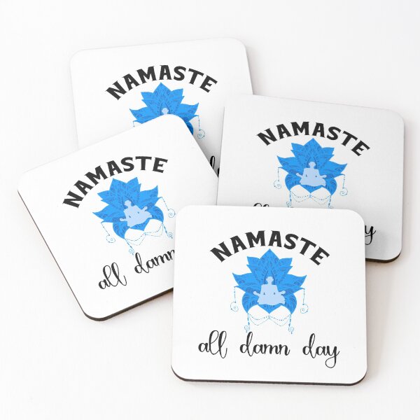 Item preview, namaste all damn day t-shirt  designed and sold by Perfectstyles.