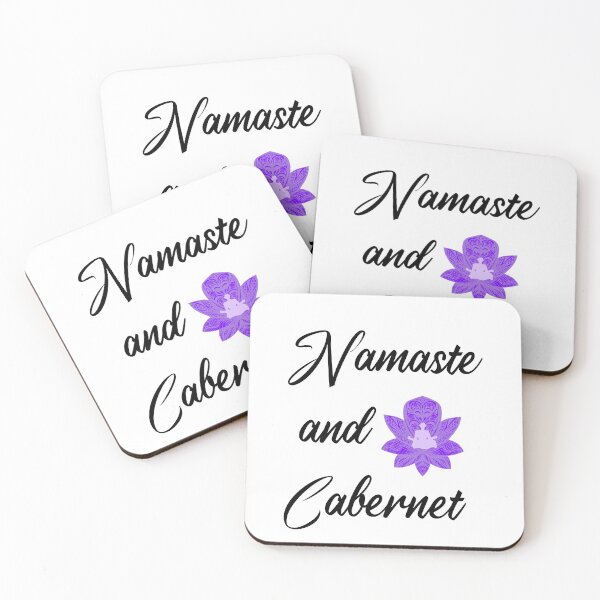 Aperçu de l'œuvre T-shirt Namaste et Cabernet créée et vendue par Perfectstyles.