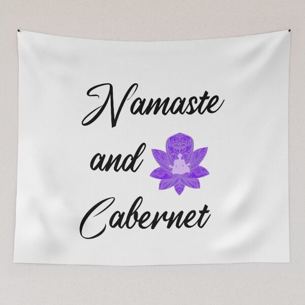 Artikelvorschau, Namaste und Cabernet T-Shirt entworfen und verkauft von Perfectstyles.