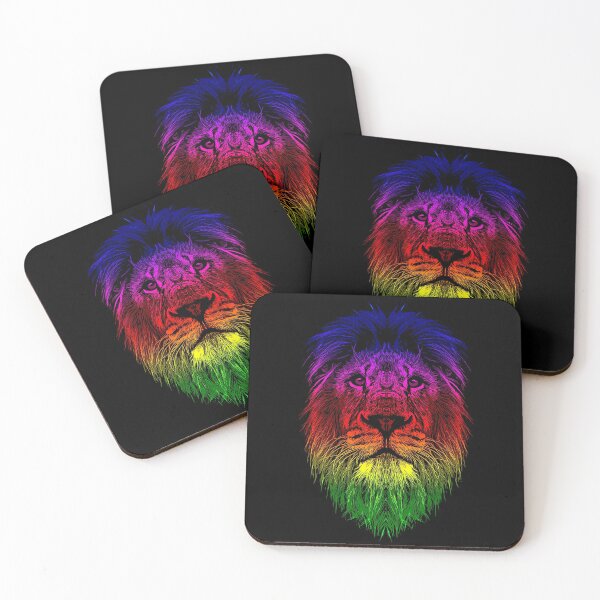 Item preview, Colorful lion head designed and sold by Mila1946.