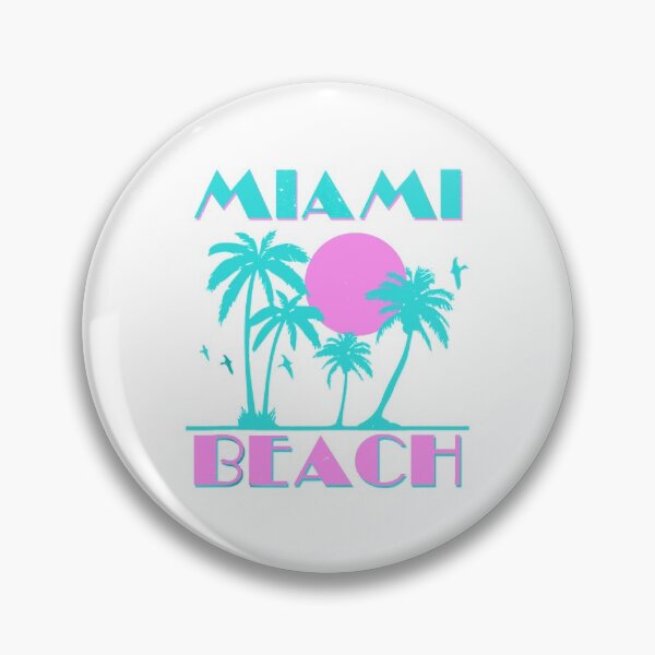 Artikelvorschau, Vintage 80er Jahre Retro Sonnenuntergang | Miami Beach entworfen und verkauft von ETIndustries.