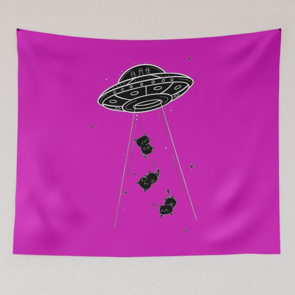 Item preview, Cats and UFO's funny designed and sold by Creativeart1974.