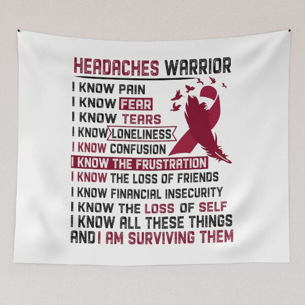 Item preview, I Am Headaches Warrior, I Know All These Things and I Am Surviving Them designed and sold by DianabellShop.