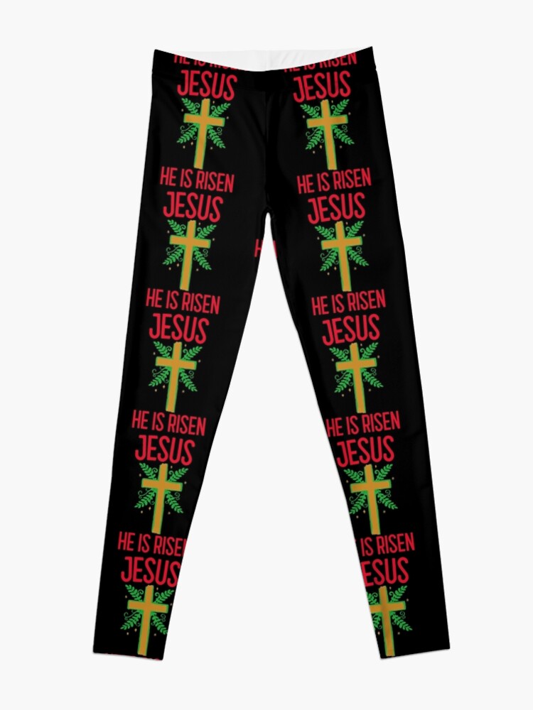 Jesus - He is Risen - Religious Easter Leggings for Sale by