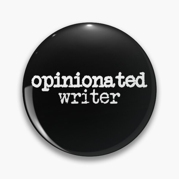 Item preview, opinionated writer in white designed and sold by TeaRoseWriter.