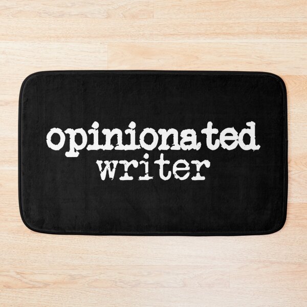 Item preview, opinionated writer in white designed and sold by TeaRoseWriter.