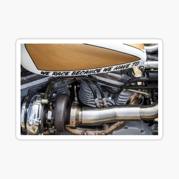 We Race Because We Have To - Liz Leggett Photography Sticker