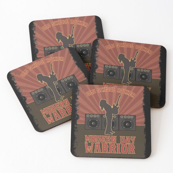 Item preview, Old School Rocker, Modern day Warrior designed and sold by Feline Rockstars.