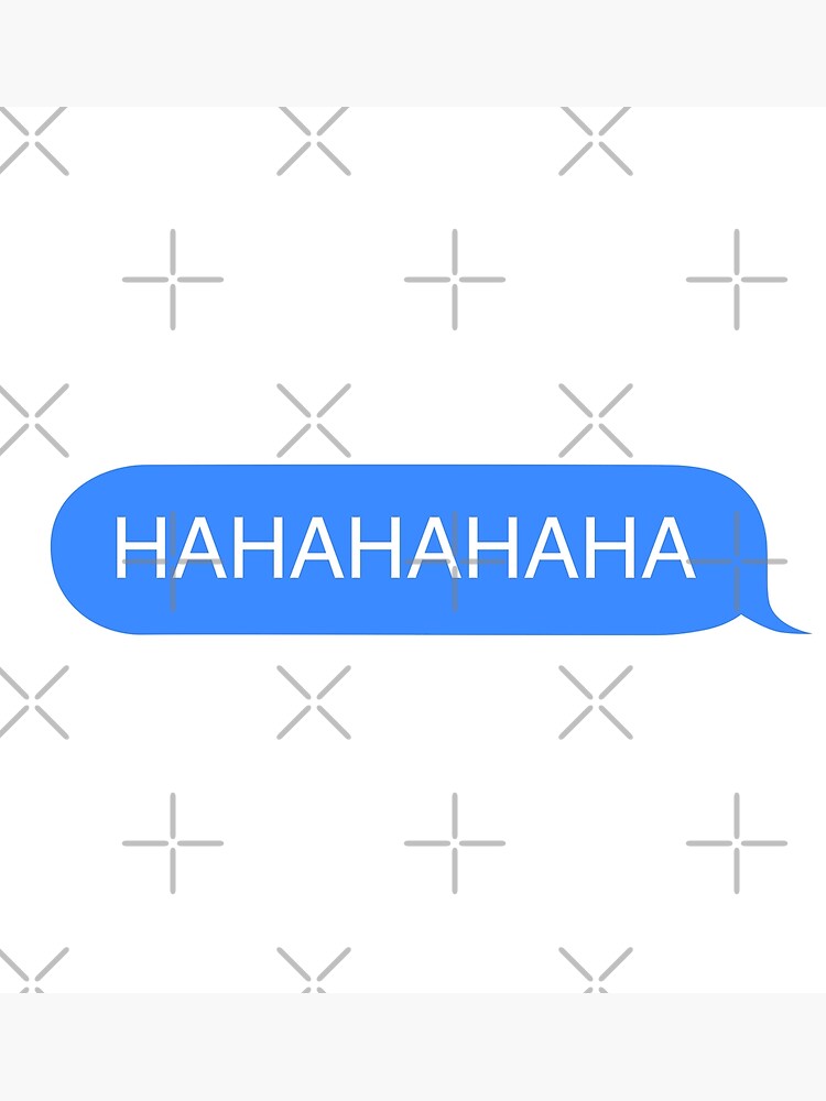 "HAHA iMessage Meme Sticker " Poster by fableandfriends Redbubble