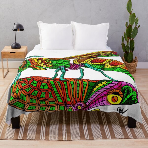 Item preview, Decorative Wasp Wasp Colorful Deco designed and sold by AriArt78.