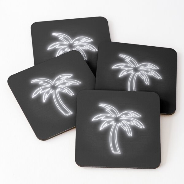 Item preview, White Vaporwave Palm Trees designed and sold by dylanxh.