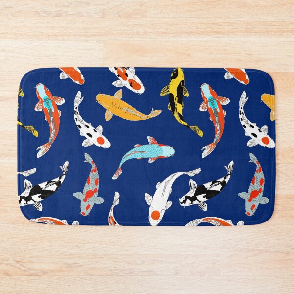 Item preview, Koi Fish Design | Seamless Pattern | Blue | Navy Background  designed and sold by Koiartsandus.