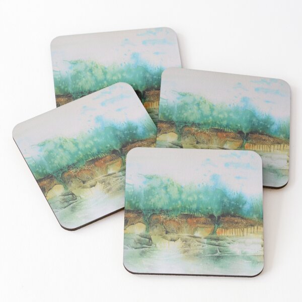 Item preview, Abstract Watercolor and Ink Painting designed and sold by Karlena Lewin Studio.