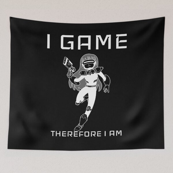 Item preview, I Game Therefore I Am Gamers Never Quit Gaming Life Video Games Addiction designed and sold by KLINESTORE.