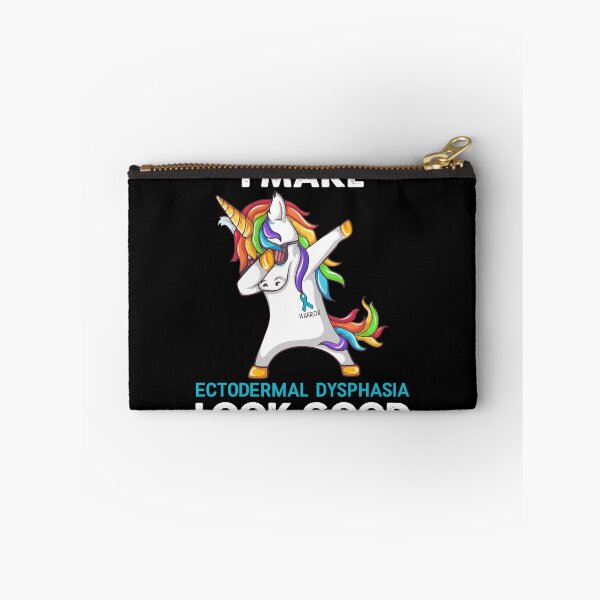 Item preview, I Make Ectodermal Dysphasia Look Good Cute Unicorn Dabbing Ectodermal Dysphasia Warrior designed and sold by heppenp.