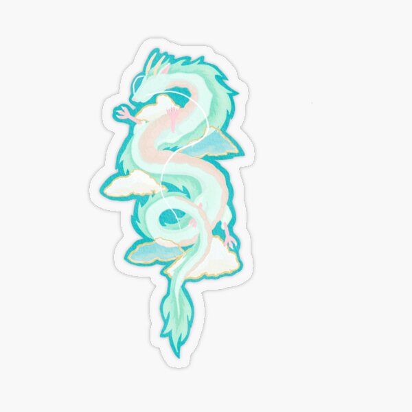 Haku Dragon Transparent Sticker