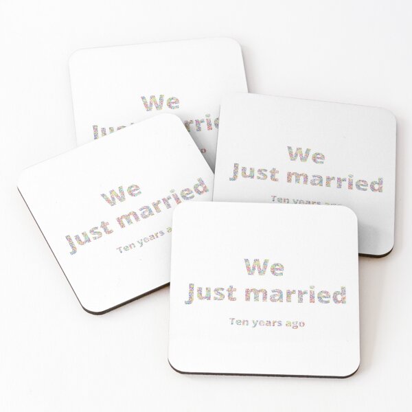 Item preview, just married 10 years ago funny words designed and sold by Vallirant.