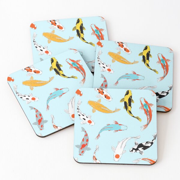 Item preview, Koi Fish | Seamless Pattern | Baby Blue | Koi Fish Design designed and sold by Koiartsandus.