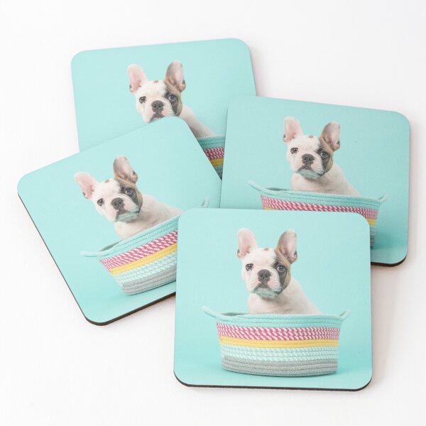 Item preview, French bulldog puppy in a basket! designed and sold by AllureVisions.