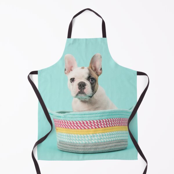 Item preview, French bulldog puppy in a basket! designed and sold by AllureVisions.