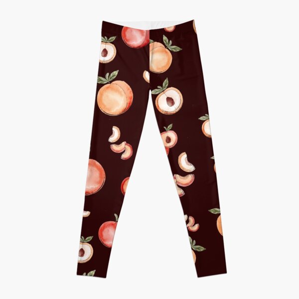 Balinese printed Peach leggings