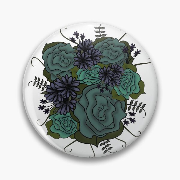 Item preview, Teal Floral Arrangement  designed and sold by OhThatIsPretty.