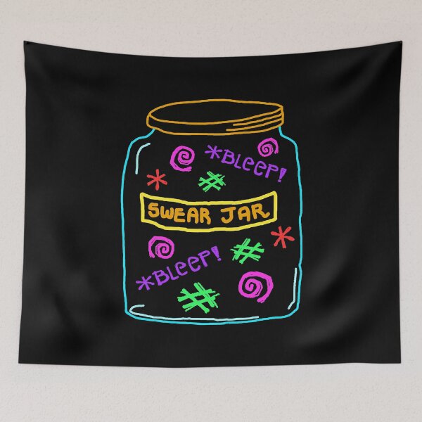Item preview, Swear jar full of screaming faces and *BLEEP! designed and sold by RawSunArt.