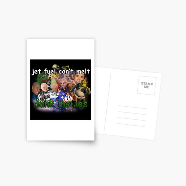 Gaming Memes Postcards Redbubble - memes roblox noob flying a jet