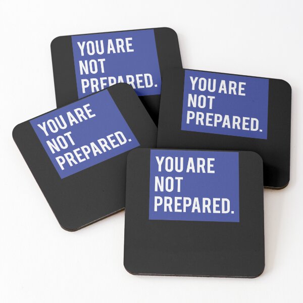 Item preview, You are not prepared. (Blue) designed and sold by riccagarden.