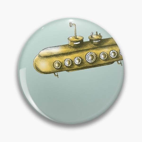 Item preview, Retro Submarine (Hand Drawn) designed and sold by TheTimeMachine.