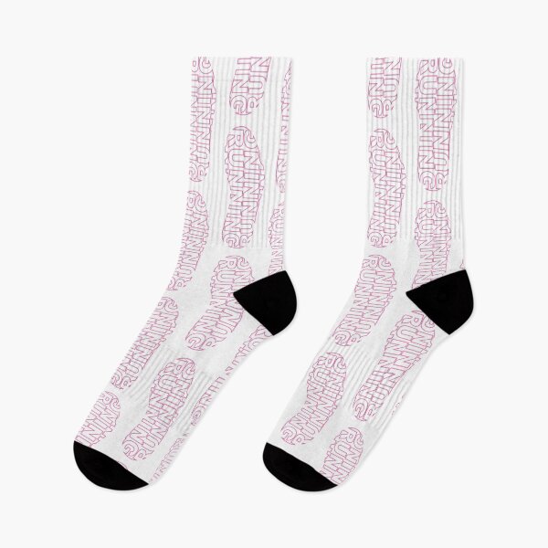Item preview, Running Shoe Print - Pink designed and sold by LudlumDesign.