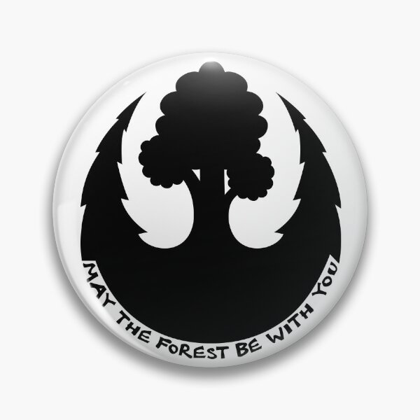Item preview, May the Forest be with you Emblem designed and sold by LudlumDesign.
