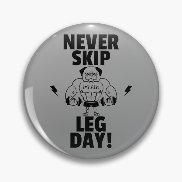 Item preview, Never Skip Leg Day! - Funny Weightlifting Dog designed and sold by alancrapopod.
