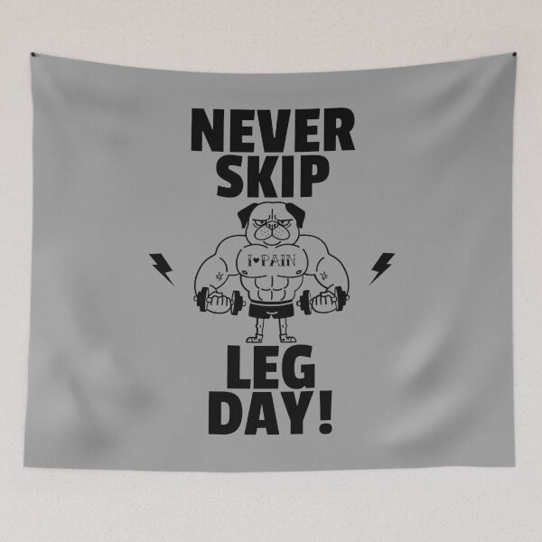 Item preview, Never Skip Leg Day! - Funny Weightlifting Dog designed and sold by alancrapopod.