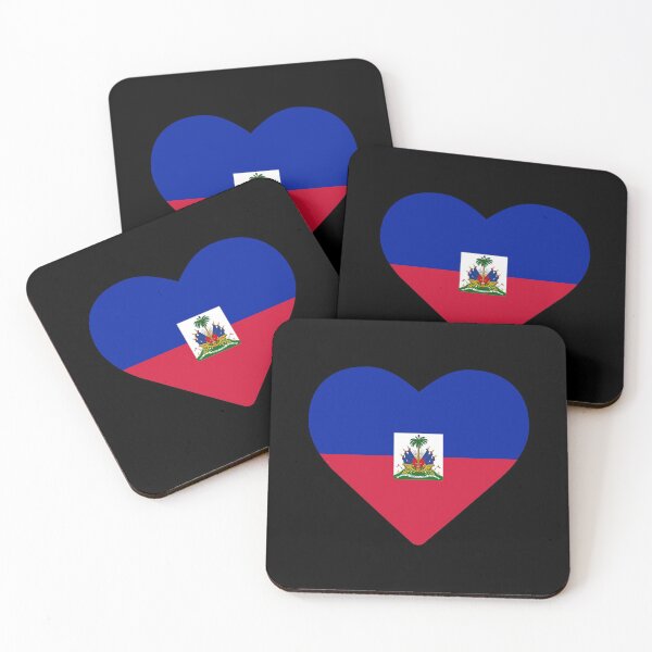 Item preview, Haiti flag heart designed and sold by West indian touch.