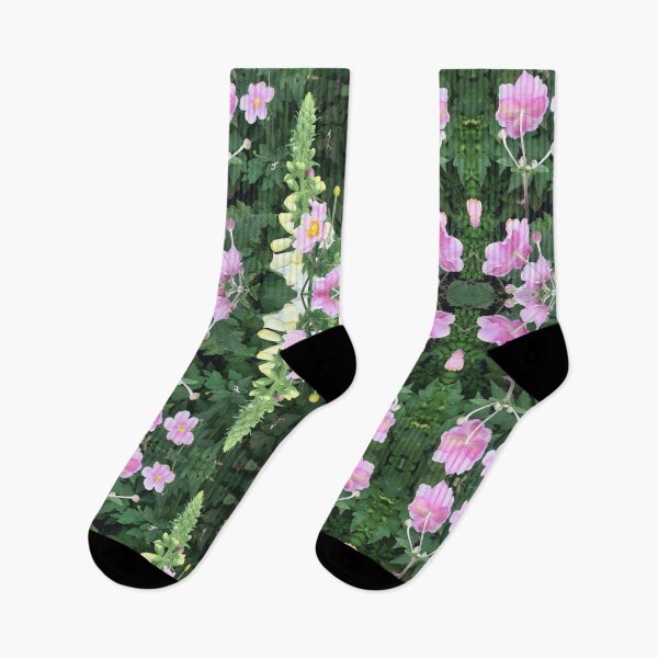 Item preview, Divine Botanical - Lemon Foxglove and Delicate Pink Flower Fusion designed and sold by RoseAromas.