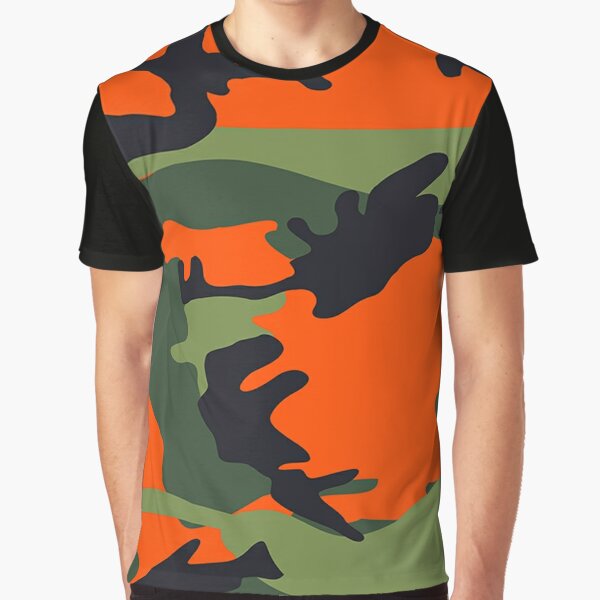 Camo All Over Print Tee, Lichen Green, T-Shirts & Tops