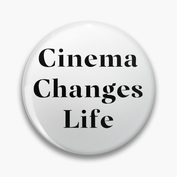 Item preview, Cinema Changes Life- Black Typography designed and sold by JoyforU.