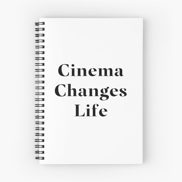 Item preview, Cinema Changes Life- Black Typography designed and sold by JoyforU.