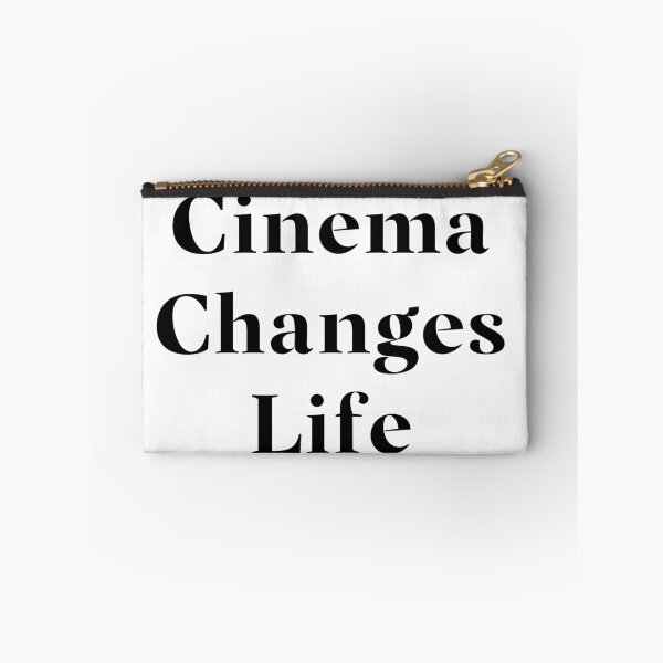 Item preview, Cinema Changes Life- Black Typography designed and sold by JoyforU.